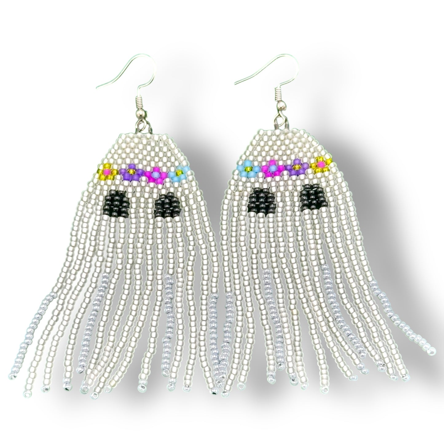 Hippie Ghost Fringe Earrings