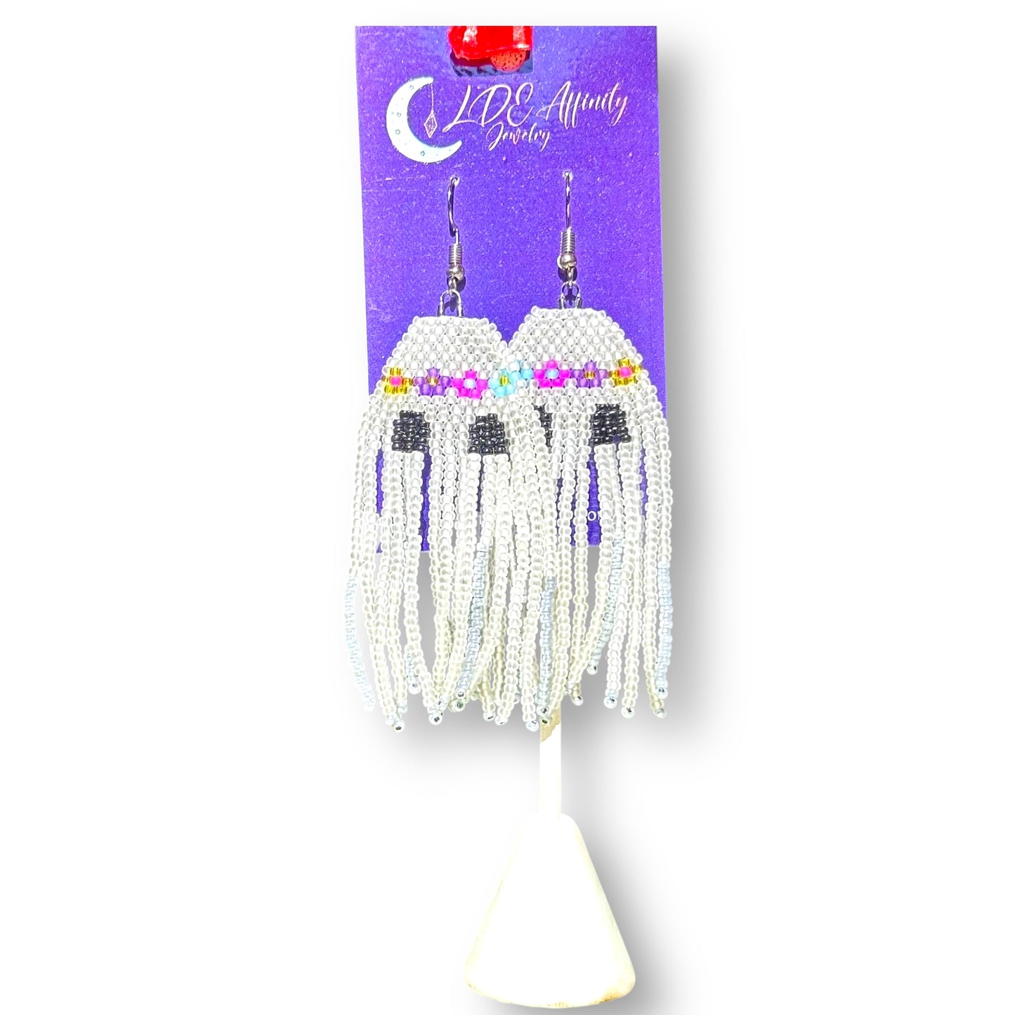Hippie Ghost Fringe Earrings
