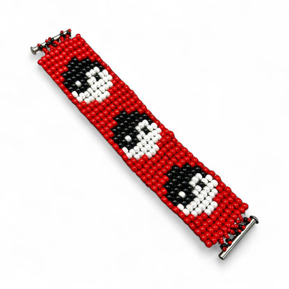 Yin Yang Seed Bead Bracelet