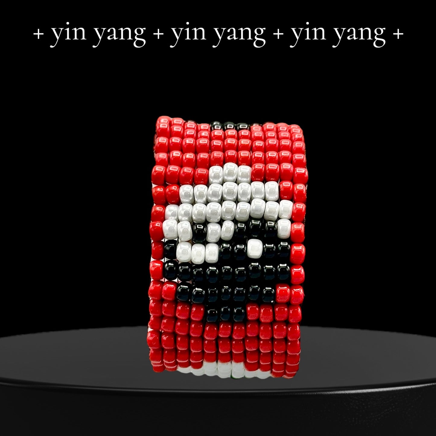 Yin Yang Seed Bead Bracelet