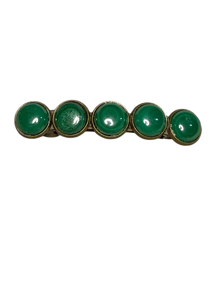 Gemstone French Hair Barrette