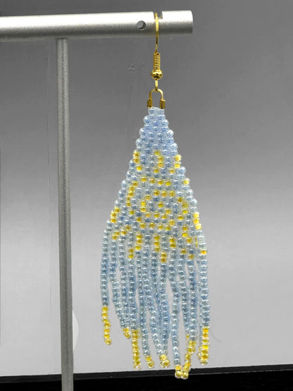Sun Fringe Seed Bead earrings