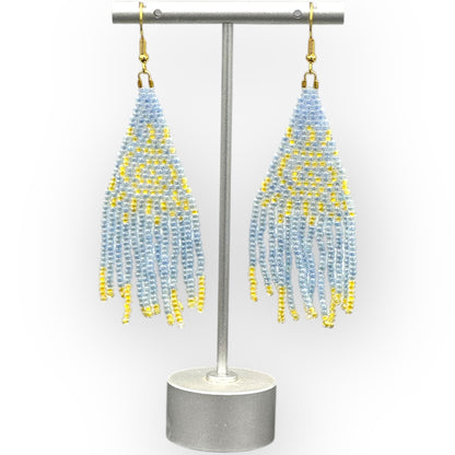 Sun Fringe Seed Bead earrings