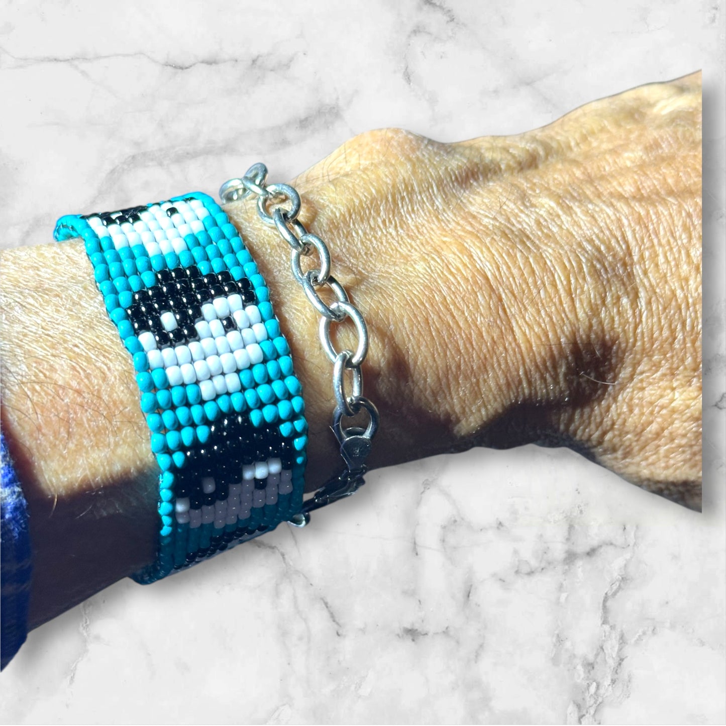 Yin Yang Seed Bead Bracelet