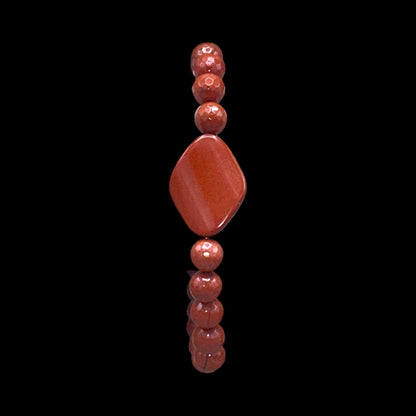 Red Jasper Beaded Bracelet