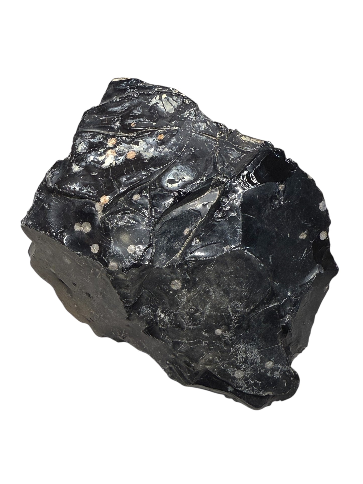 Raw Snowflake Obsidian