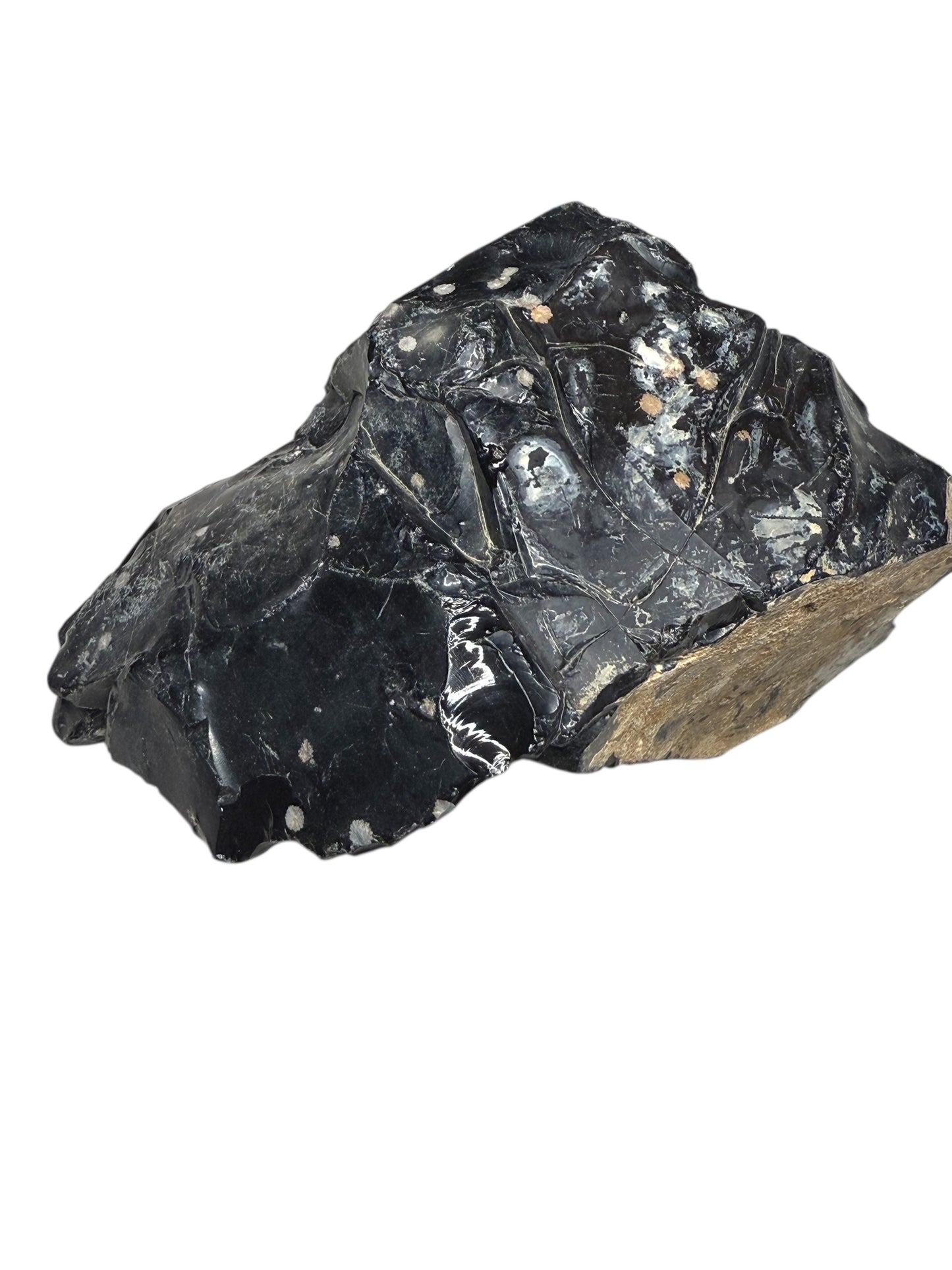 Raw Snowflake Obsidian