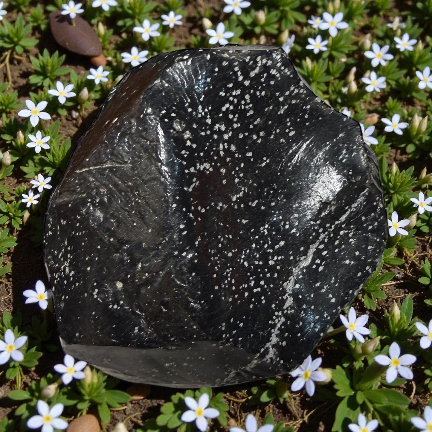Raw Snowflake Obsidian