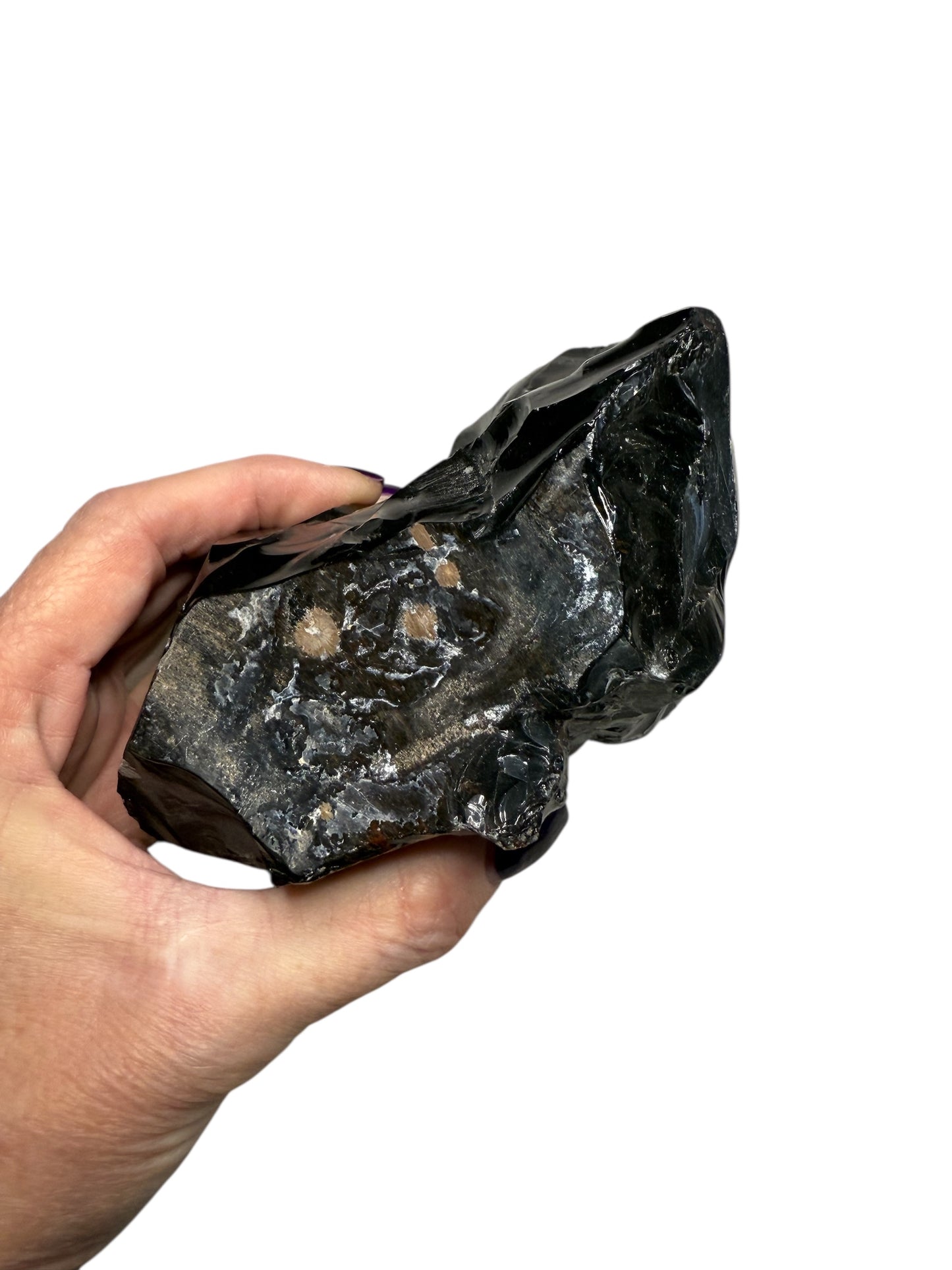 Raw Snowflake Obsidian