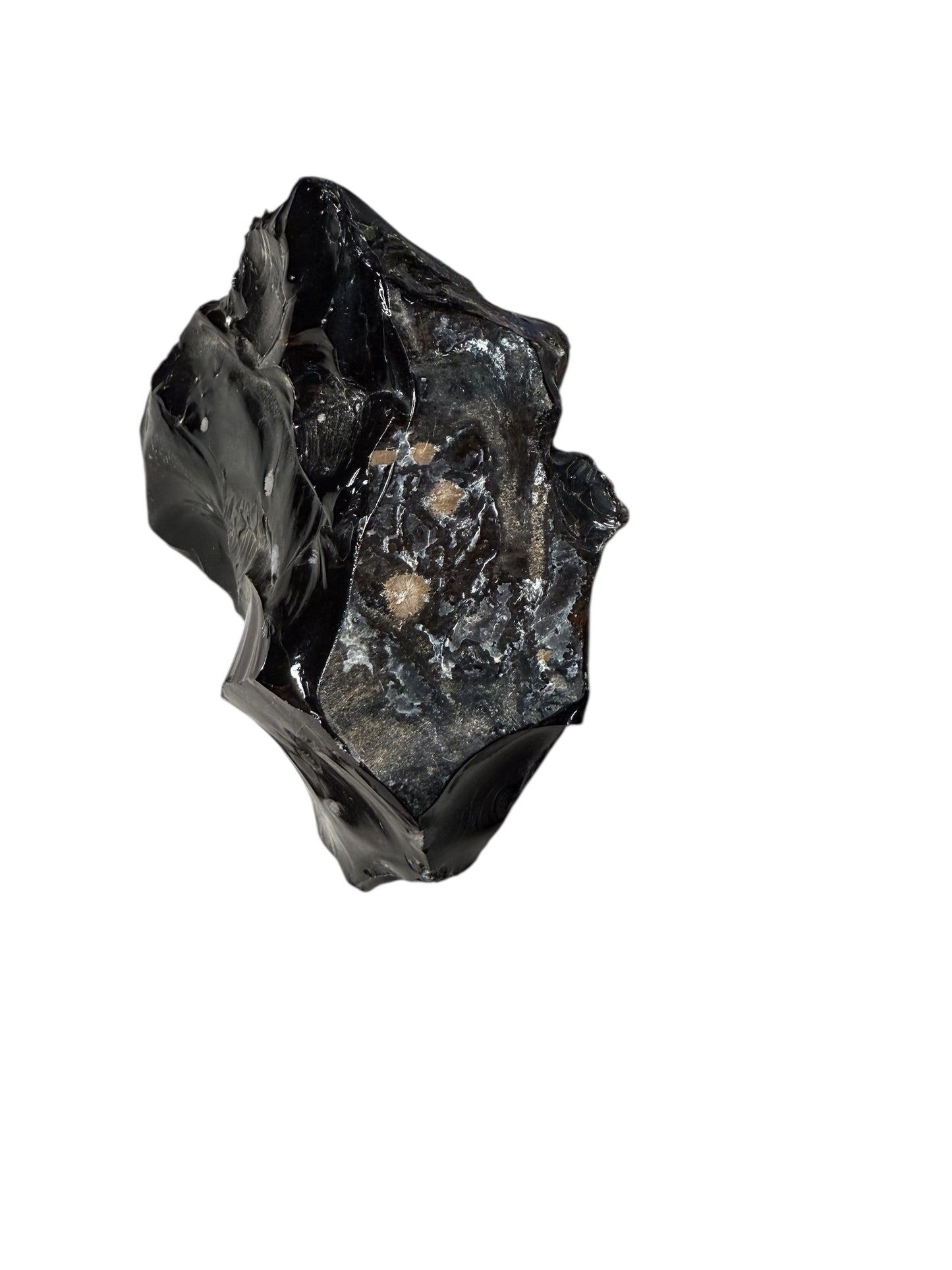 Raw Snowflake Obsidian