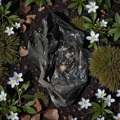 Raw Snowflake Obsidian