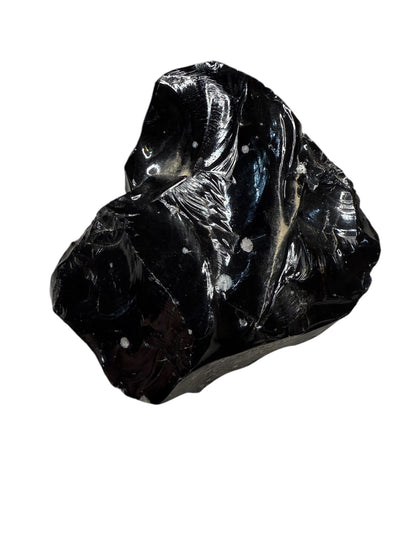 Raw Snowflake Obsidian