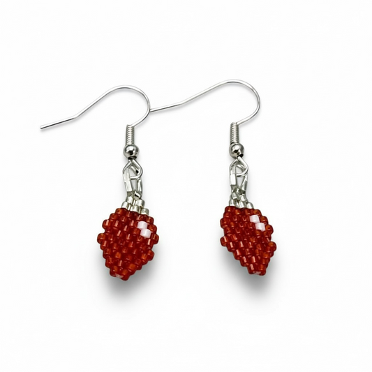 Red Christmas Lights Earrings