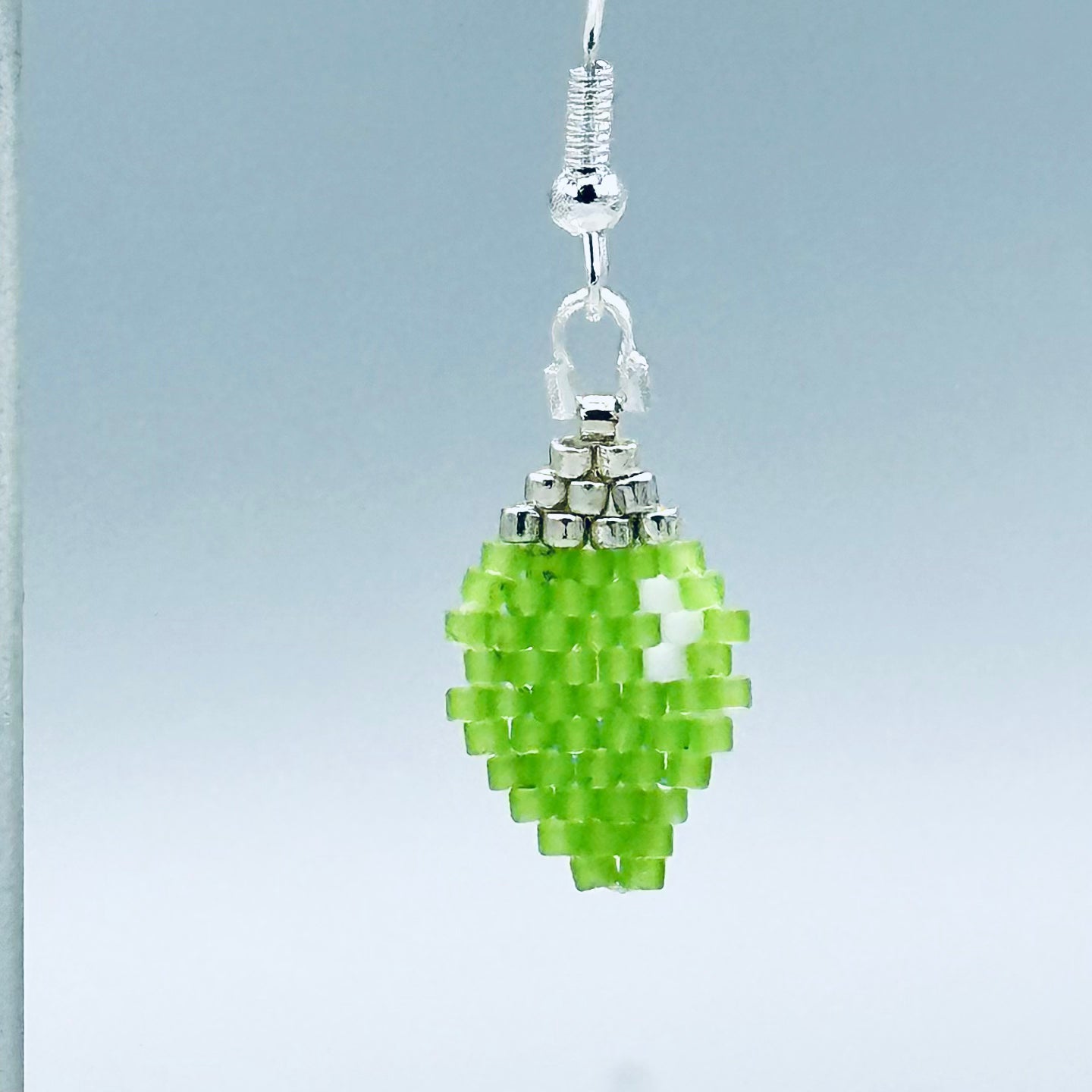 Green Christmas Lights Earrings