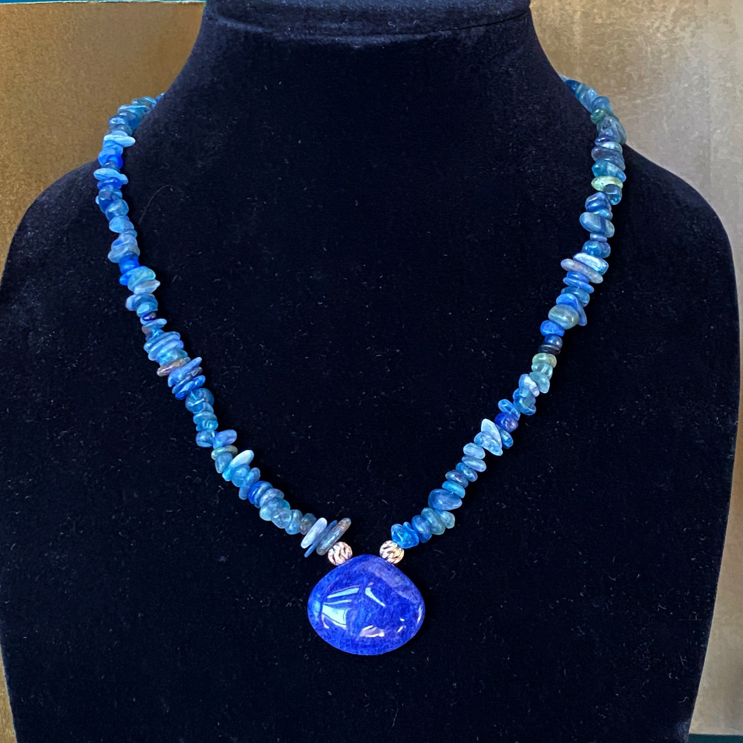 Kyanite and Sterling Silver Necklace