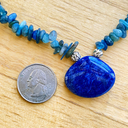 Kyanite and Sterling Silver Necklace