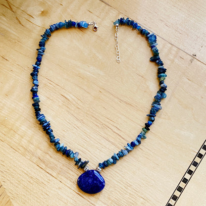 Kyanite and Sterling Silver Necklace
