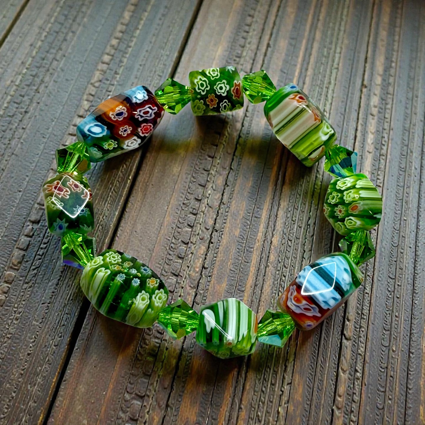 Millefiori Glass Bracelet