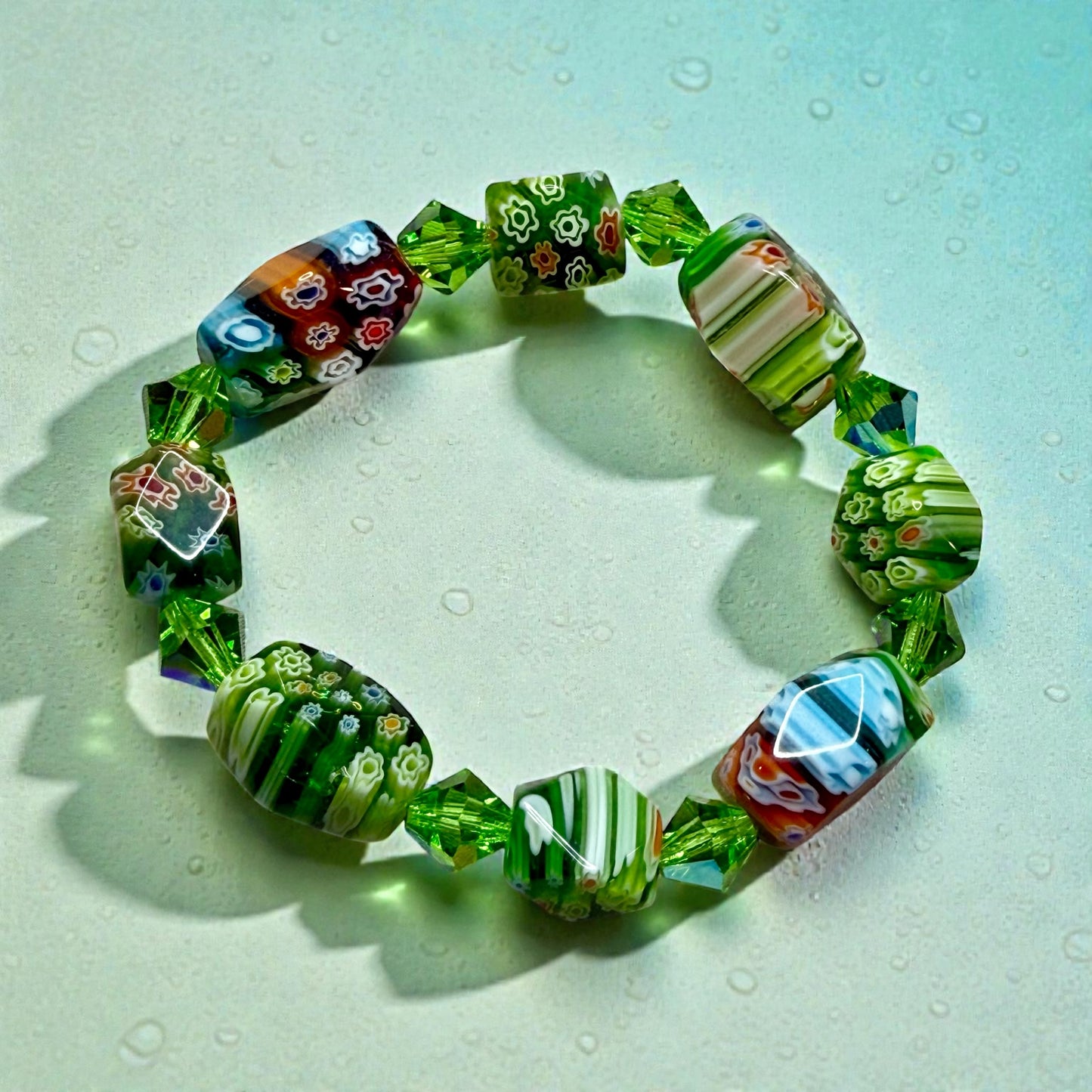 Millefiori Glass Bracelet