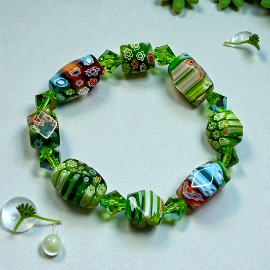 Millefiori Glass Bracelet