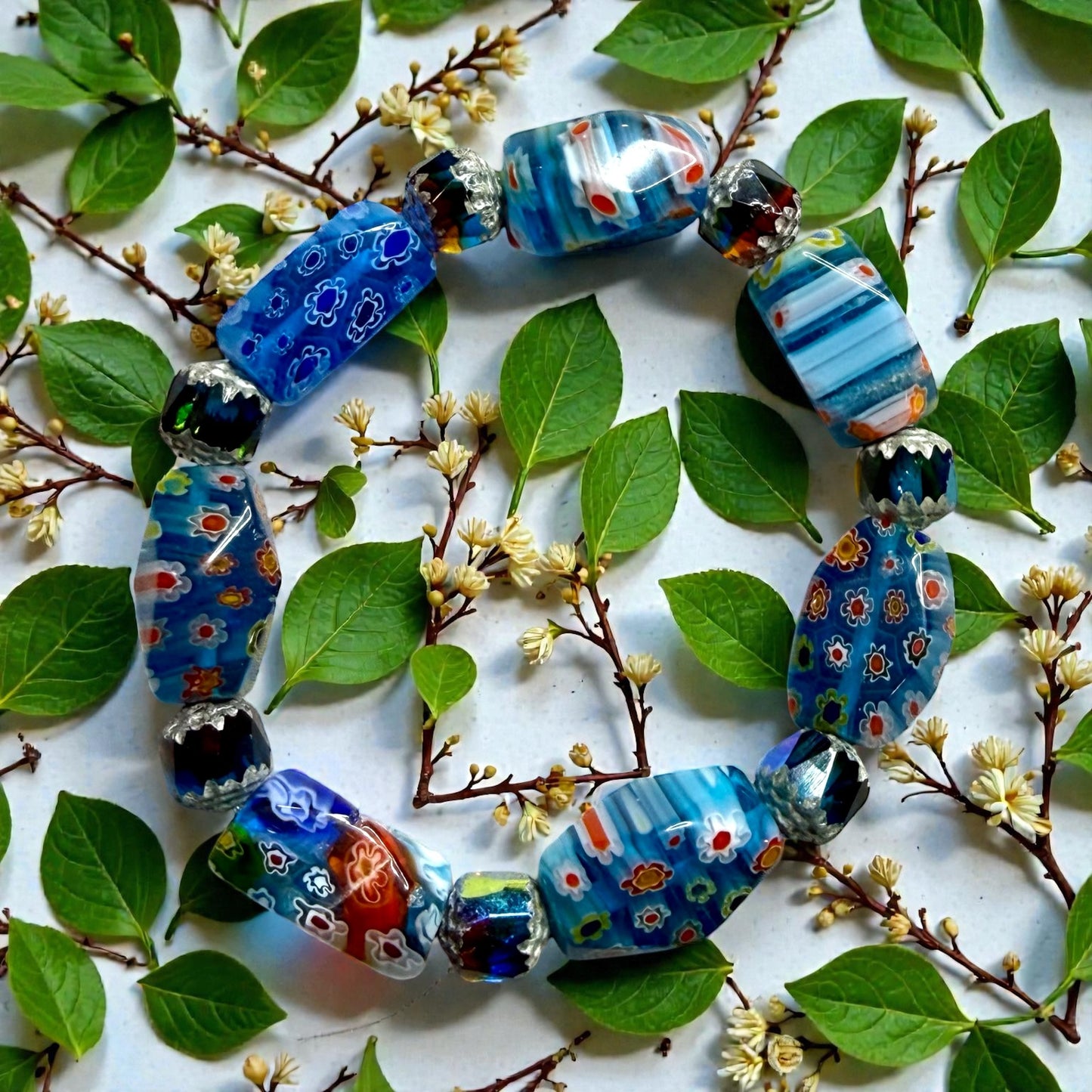 Millefiori Glass Bracelet