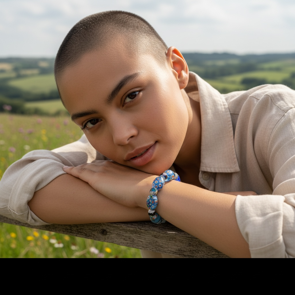 Millefiori Glass Bracelet