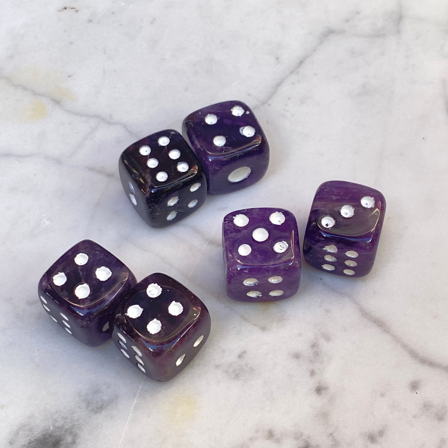 Gemstone Carved Playing Dice