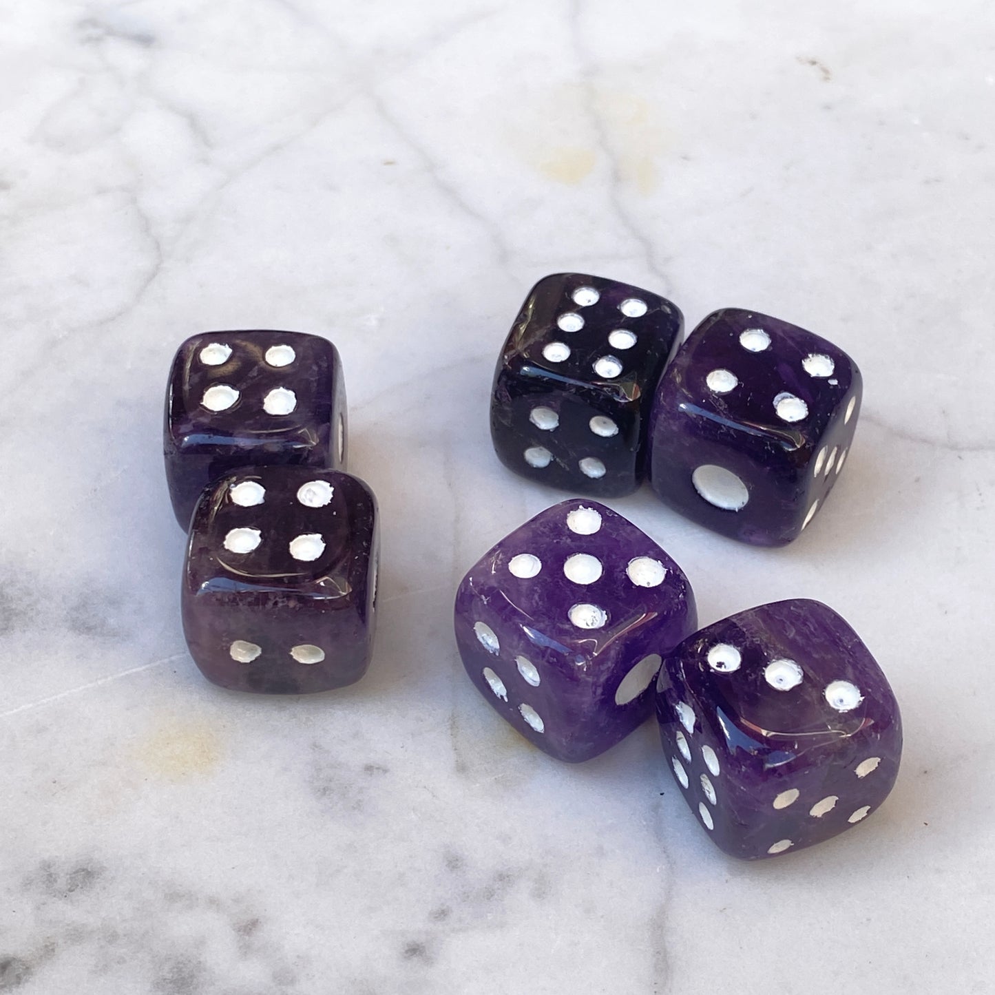 Gemstone Carved Playing Dice