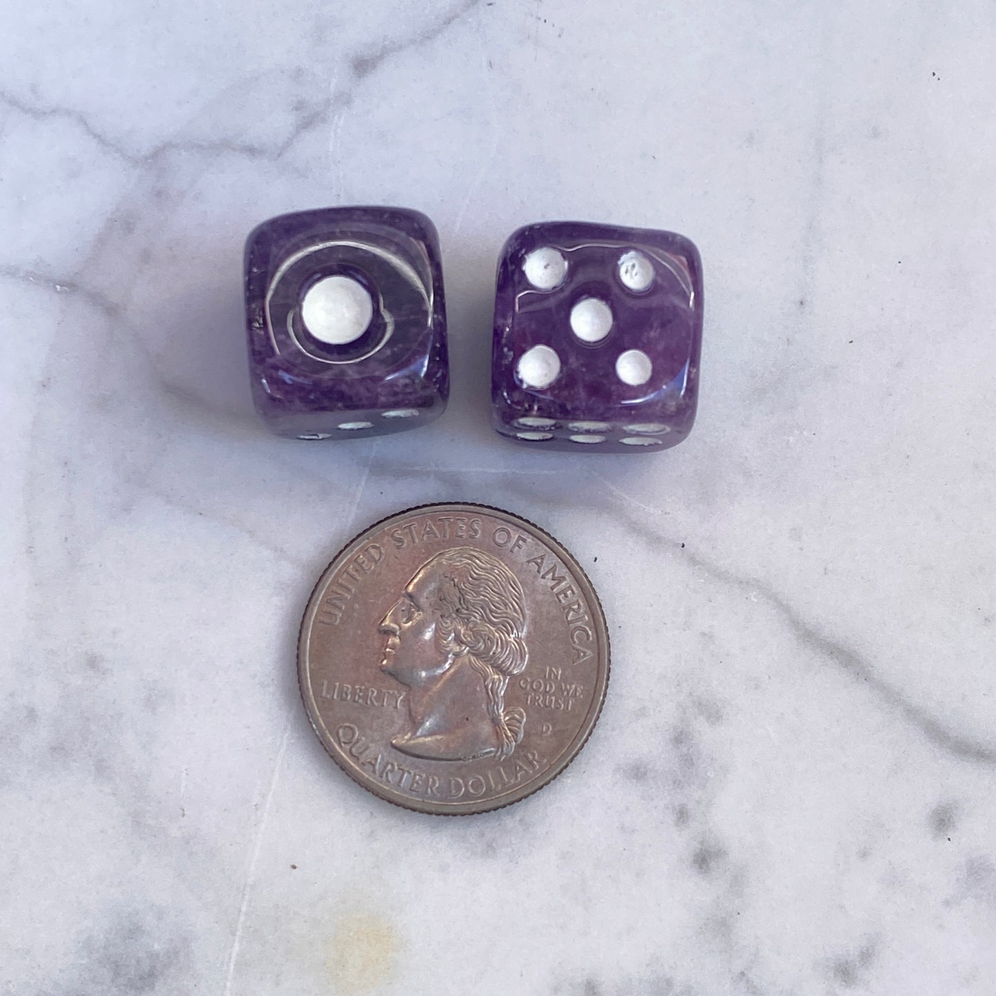 Gemstone Carved Playing Dice