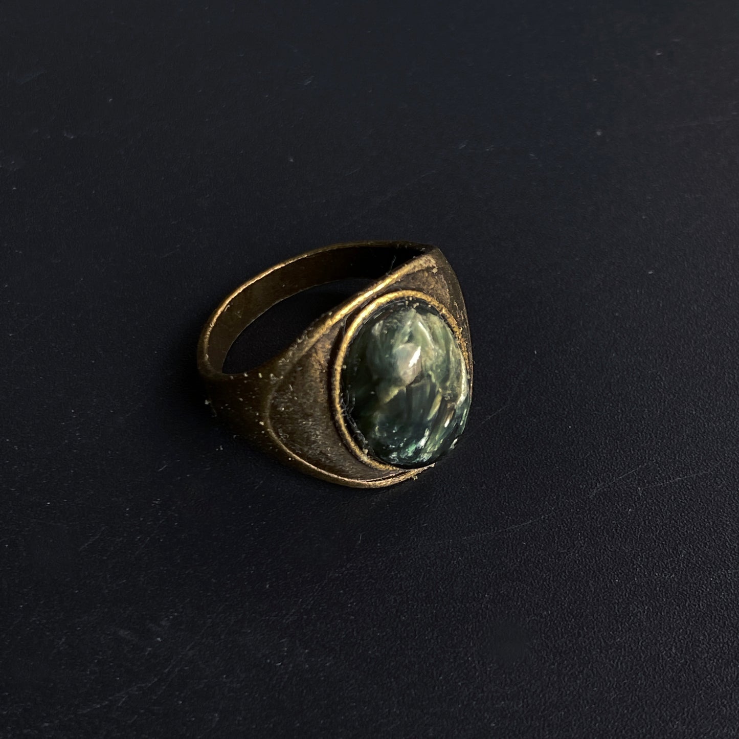 Gemstone Brass Rings