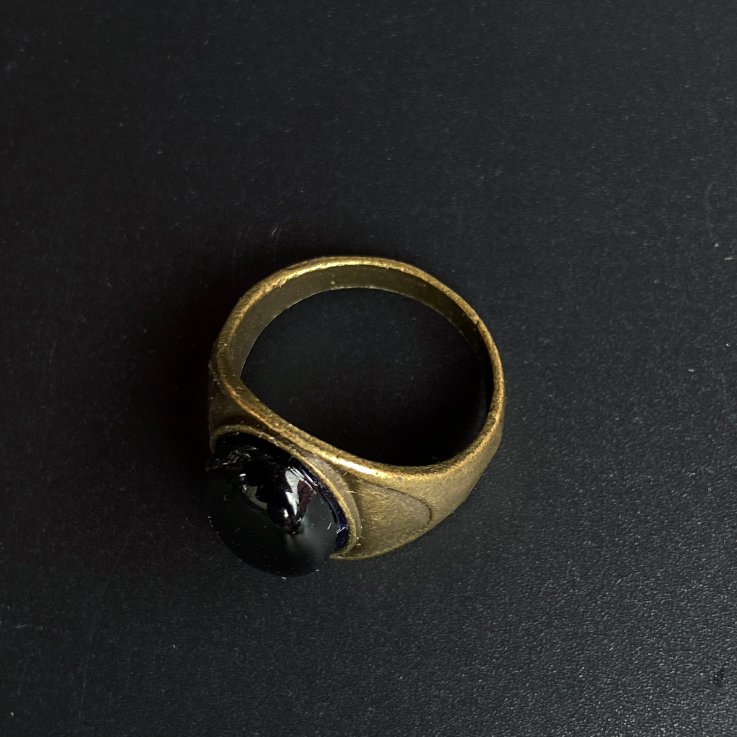 Gemstone Brass Rings