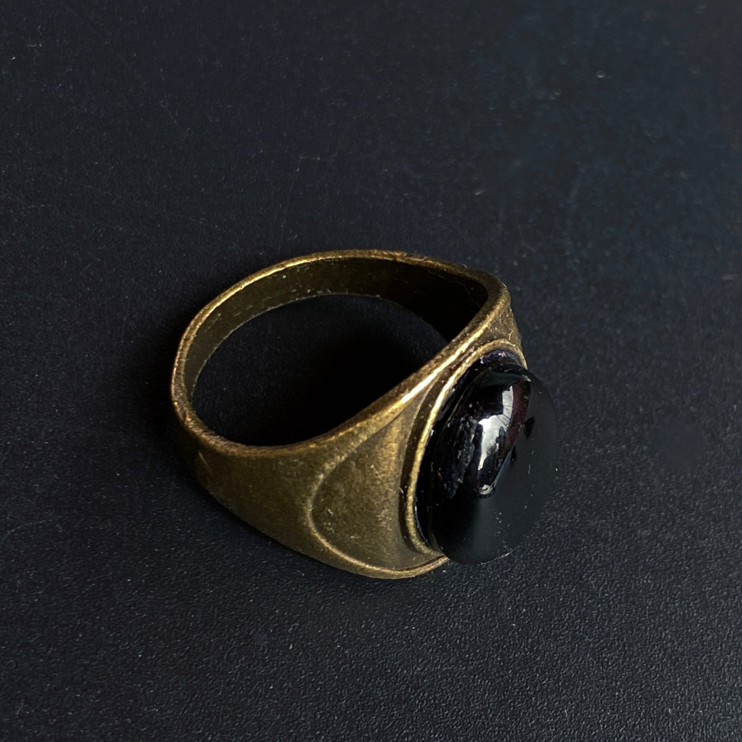 Gemstone Brass Rings