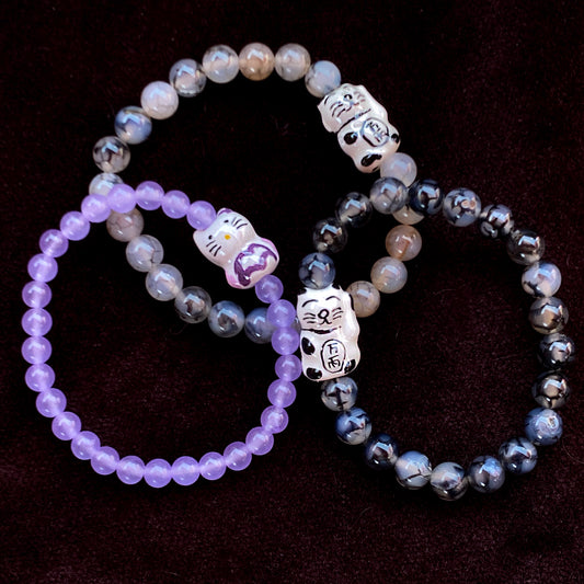 Gemstone Kitty stretch Bracelets