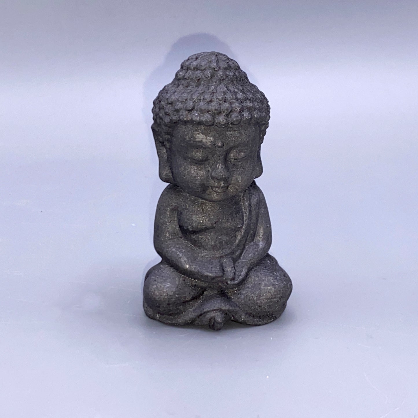 Black Obsidian Gemstone Carved Sitting Baby Buddha