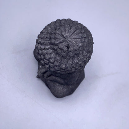 Black Obsidian Gemstone Carved Sitting Baby Buddha