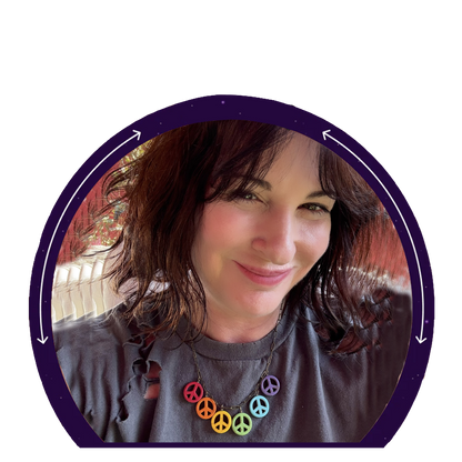 Howlite Peace Sign Pride Necklace