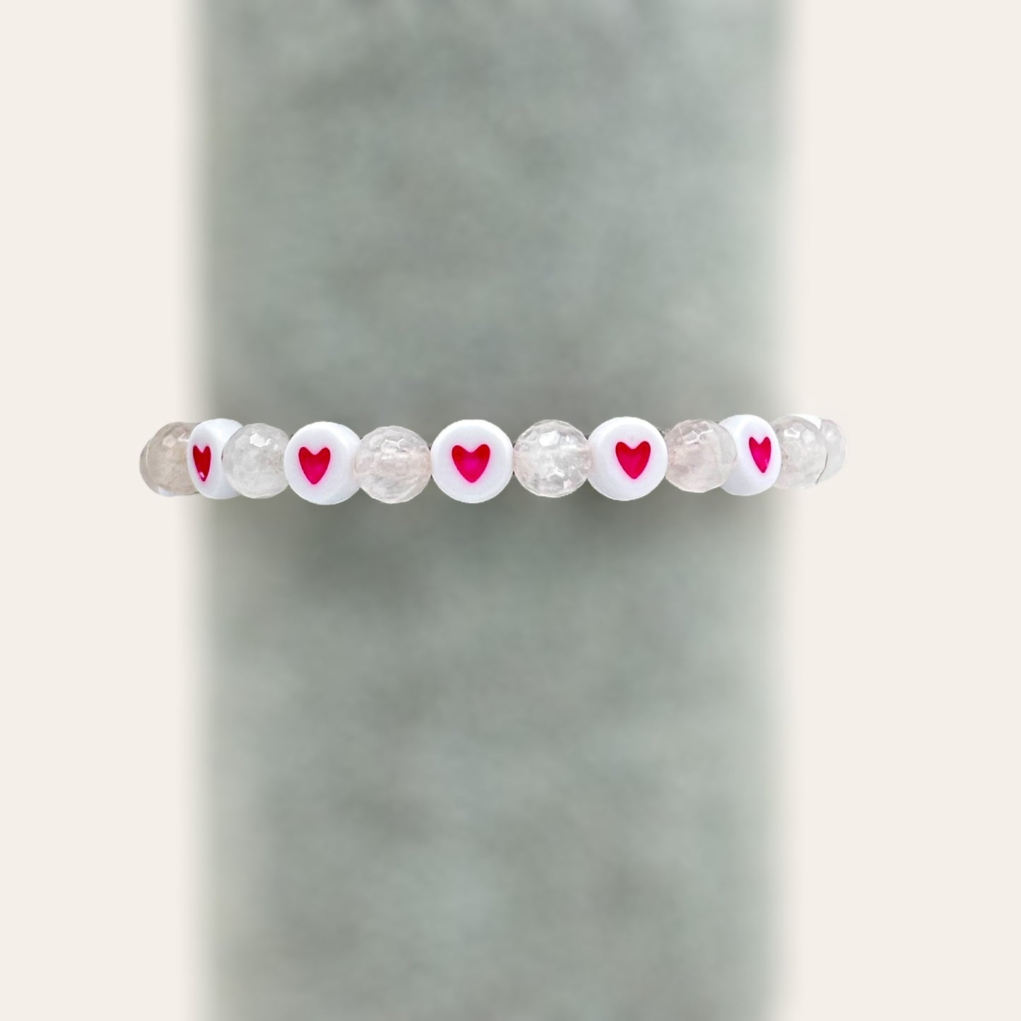 Genuine Gemstone Heart Bracelets