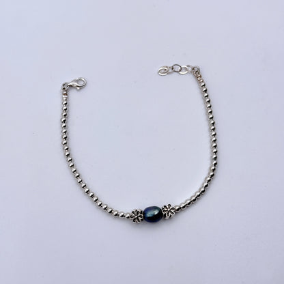 Sterling Silver and pearl bracelet