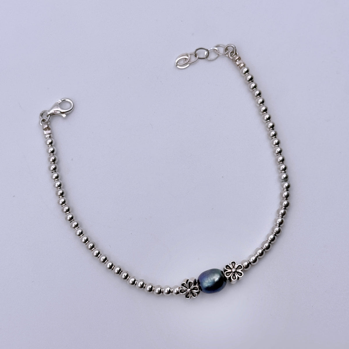 Sterling Silver and pearl bracelet