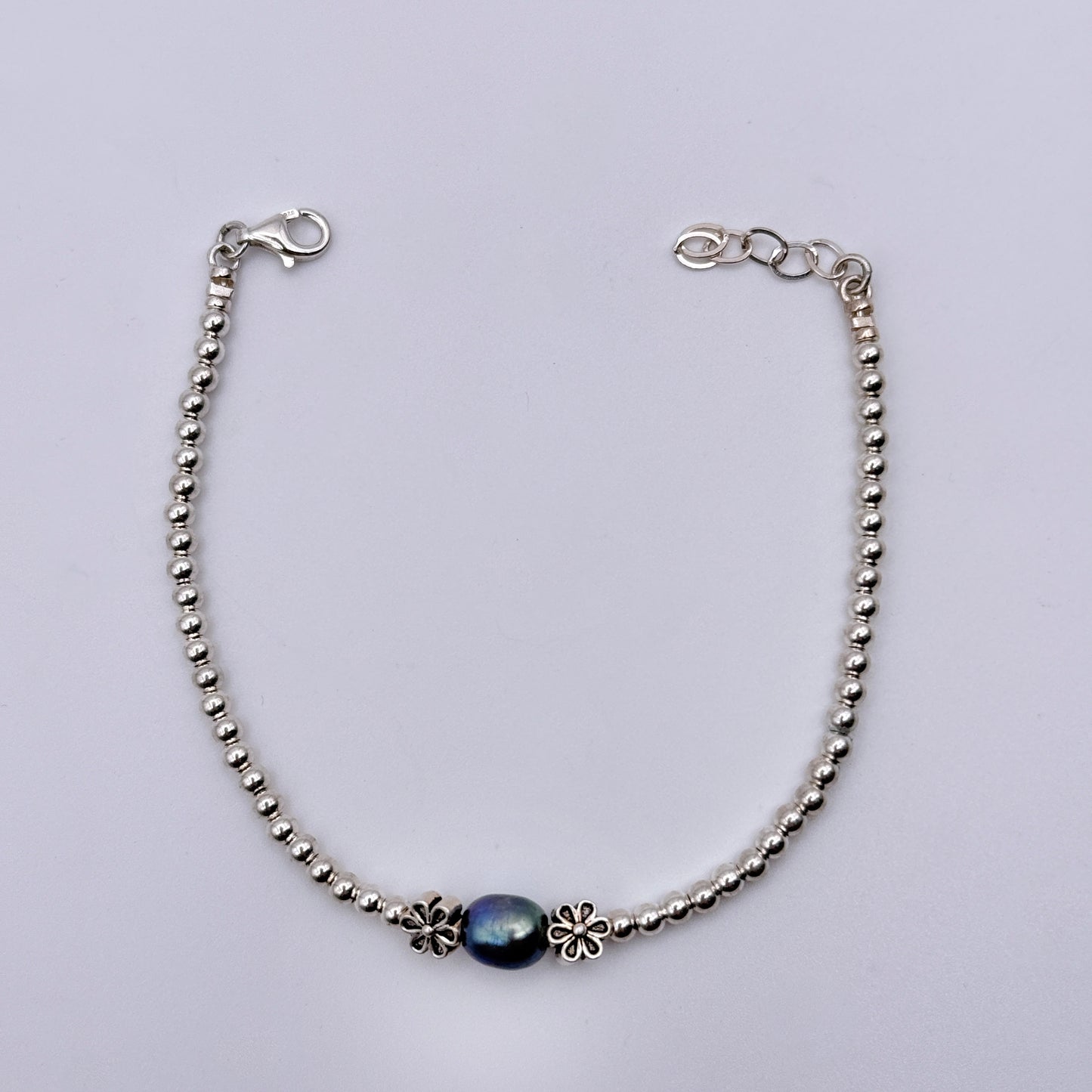 Sterling Silver and pearl bracelet