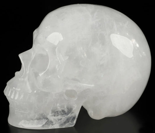 Large Quartz gemstone Skull