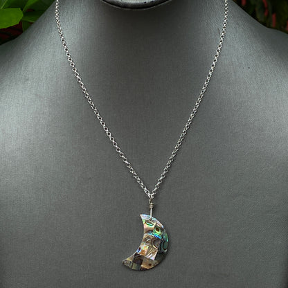Abalone Moon Necklace