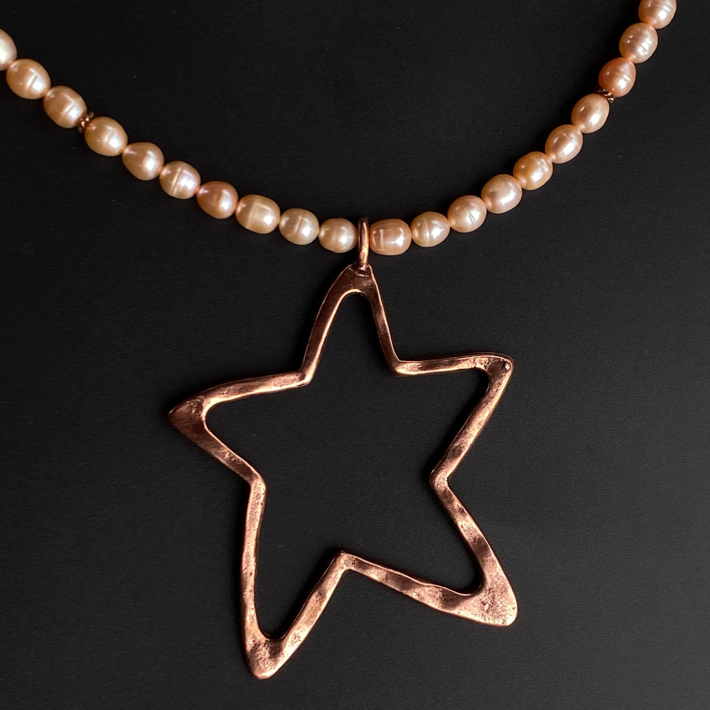 Pearl and Star Necklace