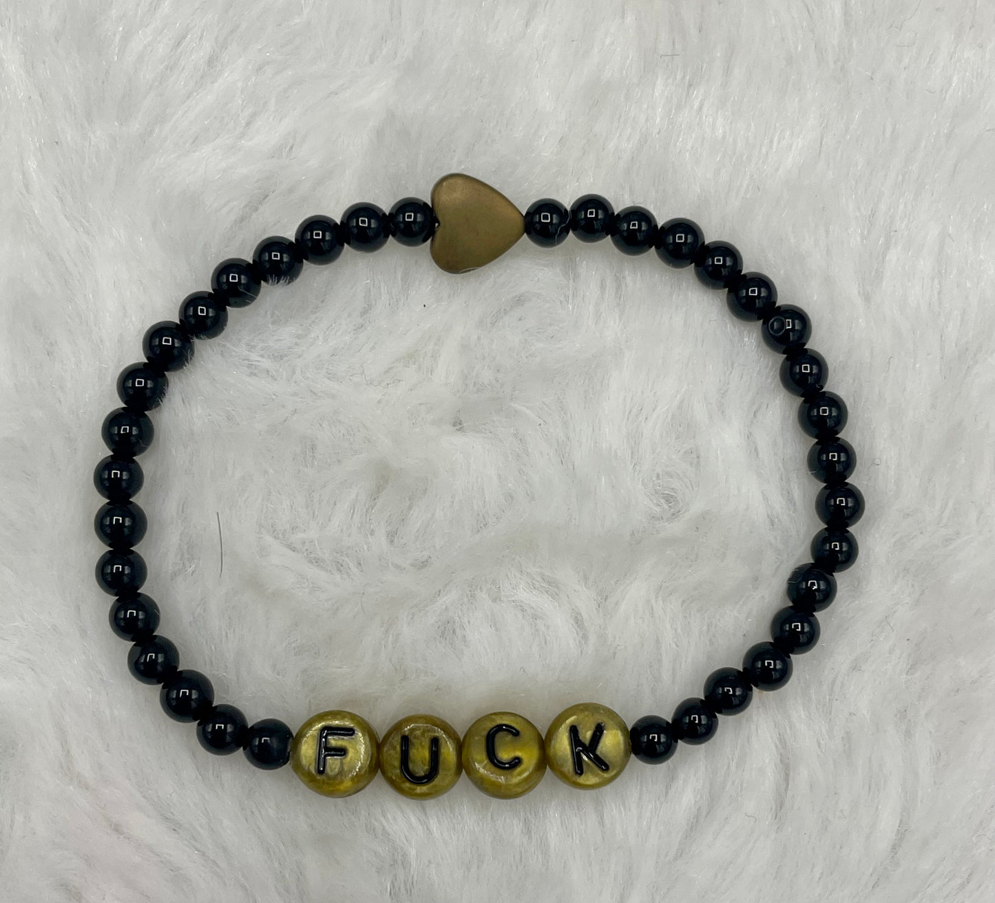 Onyx “Fuck” Bracelet