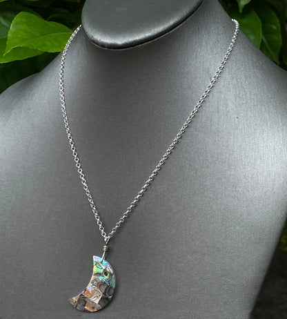 Abalone Moon Necklace