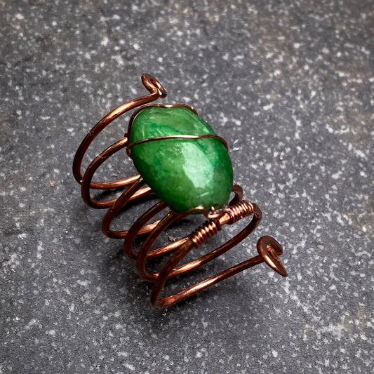 Emerald and Copper Ring