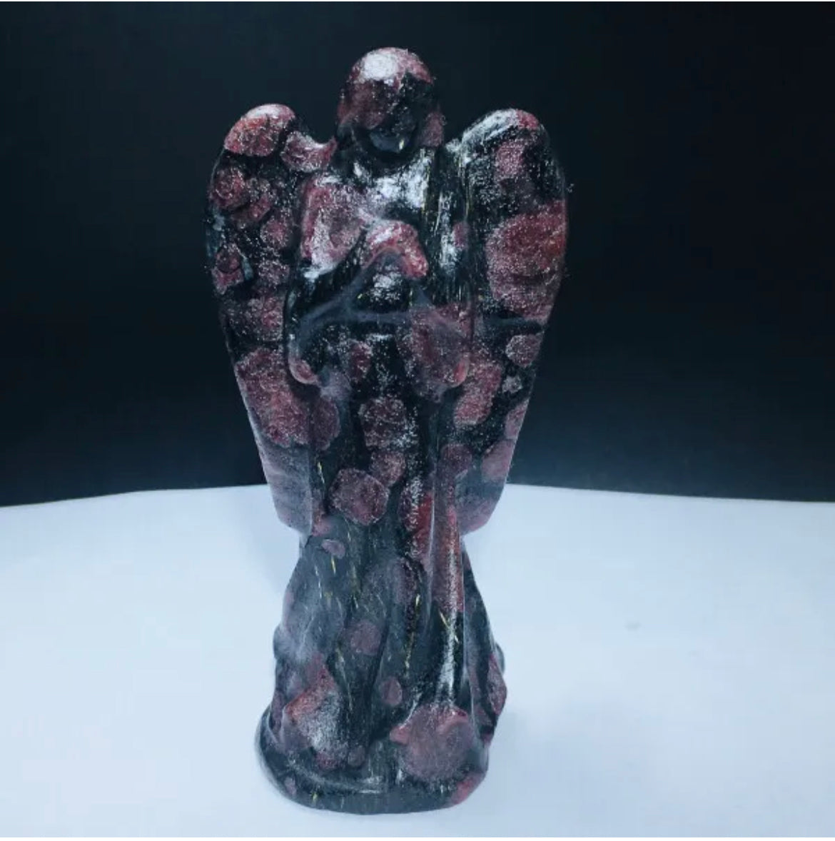 Garnet Angel Figurine