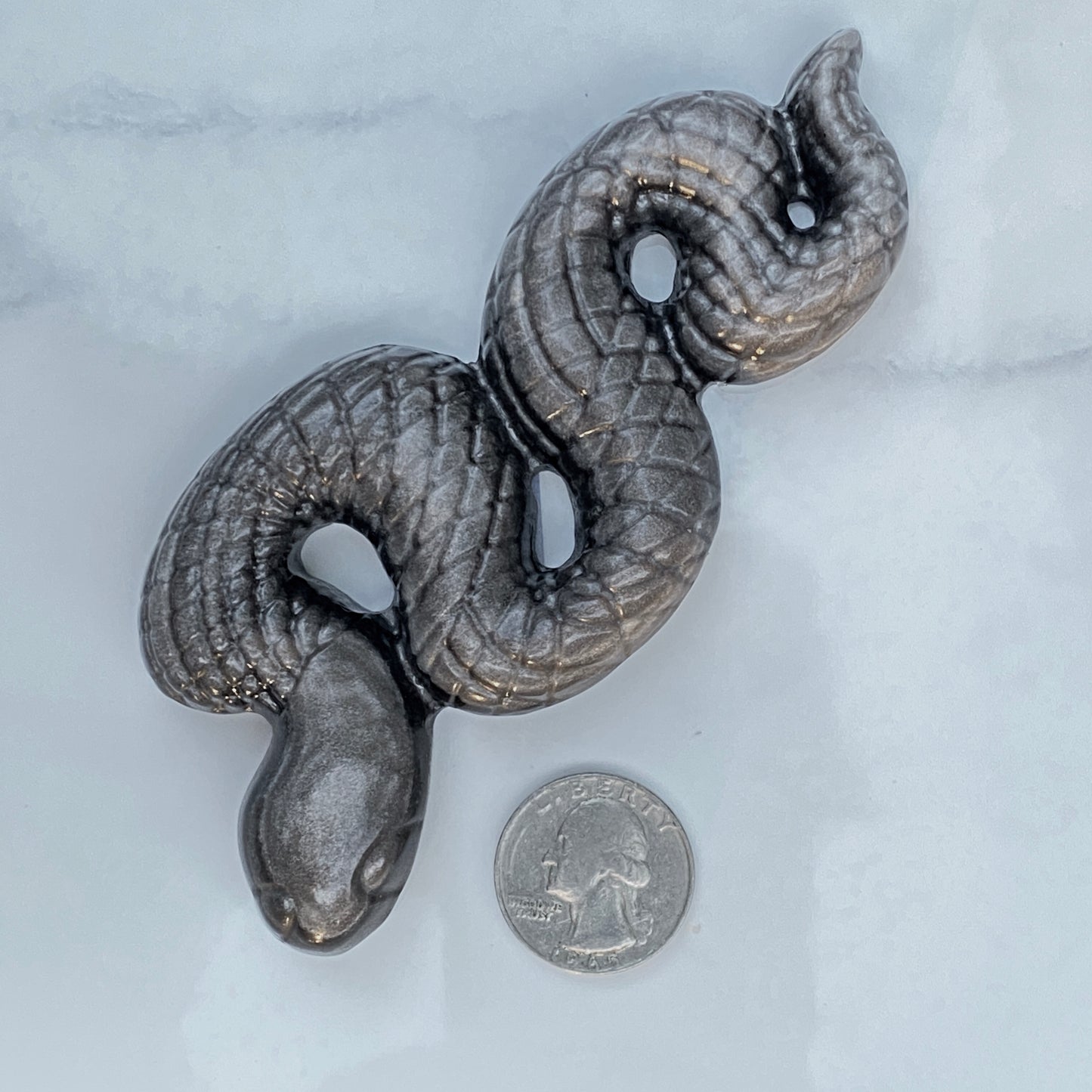 Gemstone Carved Snakes