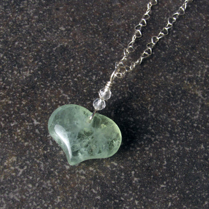 Gemstone Heart Pendants on Chain