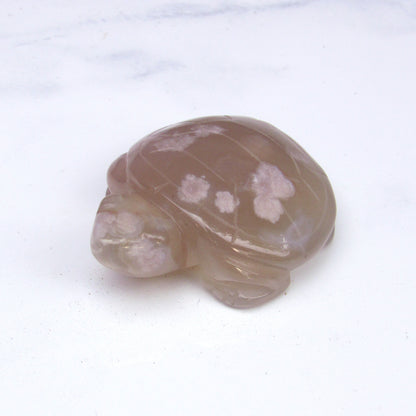 Sakura Agate Gemstone carved Turtles